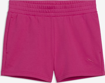 Regular Pantalon de sport 'Essentials' PUMA en rose : devant