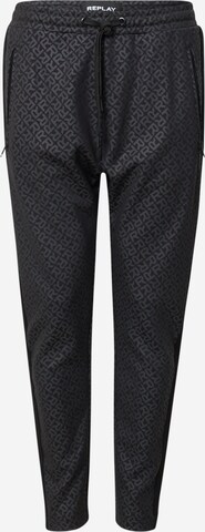 REPLAY Tapered Broek in Zwart: voorkant