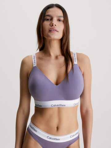 Calvin Klein Underwear Bralette Bra in Purple: front