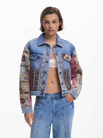 Desigual Демисезонная куртка в Синий: спереди