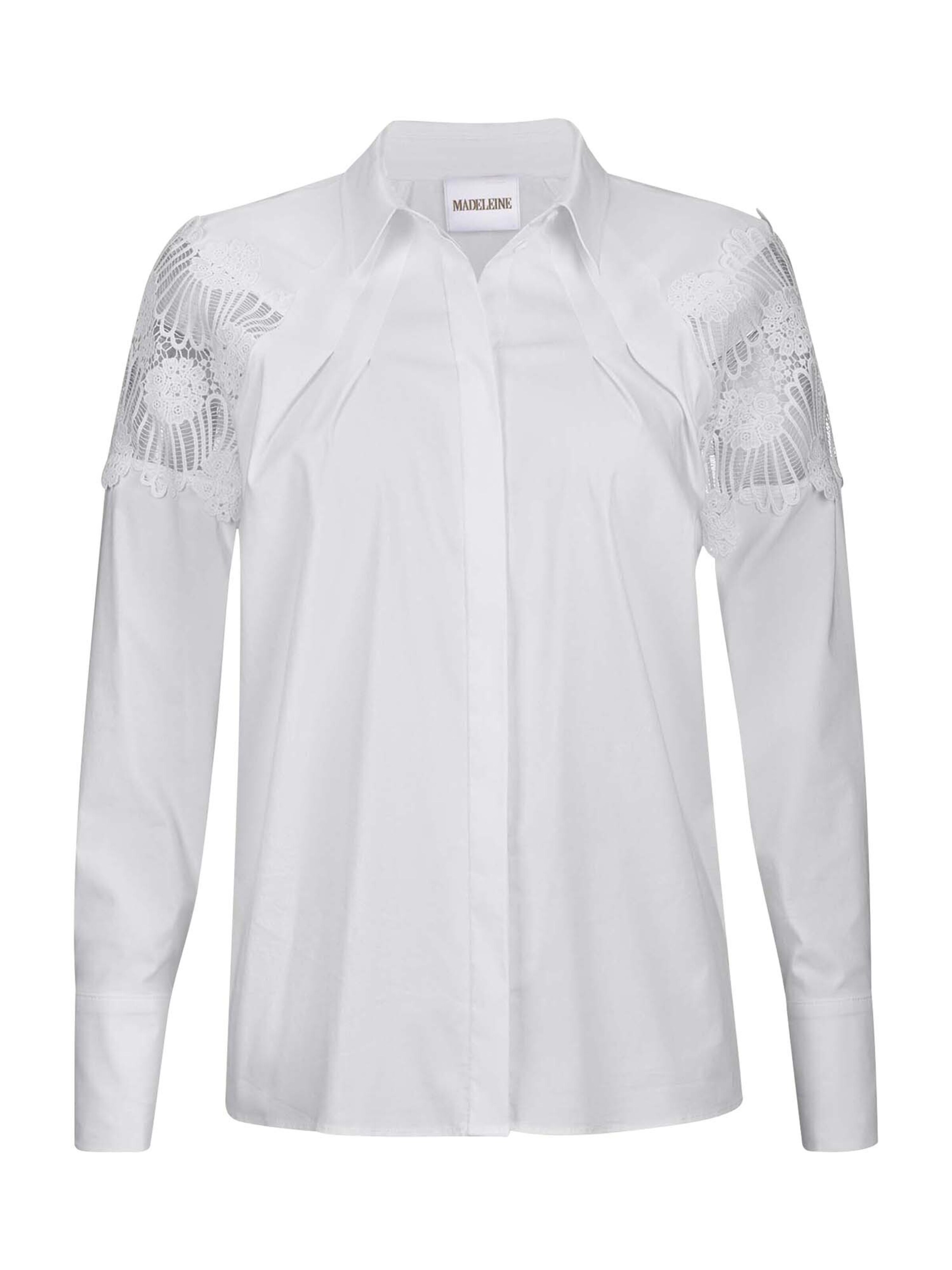 MADELEINE Bluse in Weiß: Vorderseite