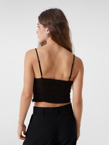 Bershka Top in Schwarz