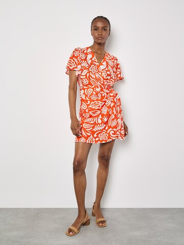 Robe ' ' Apricot en orange : devant