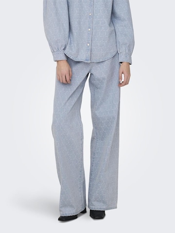 ONLY Wide leg Jeans in Blue: front