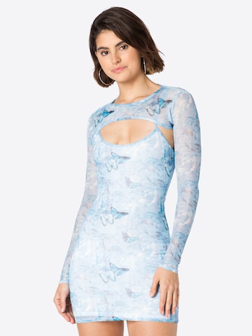 Robe Daisy Street en bleu : devant