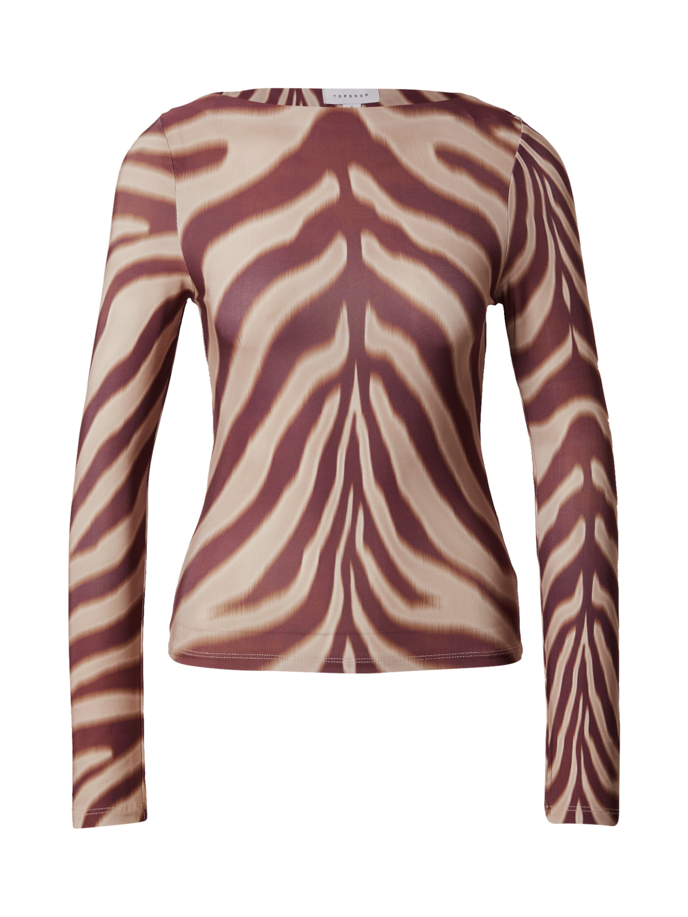 TOPSHOP Тениска 'ZABRA' в червено: отпред