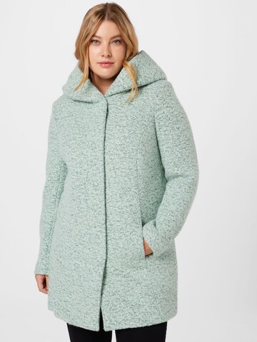 ONLY Carmakoma Between-seasons coat 'Newsedona' in Green: front