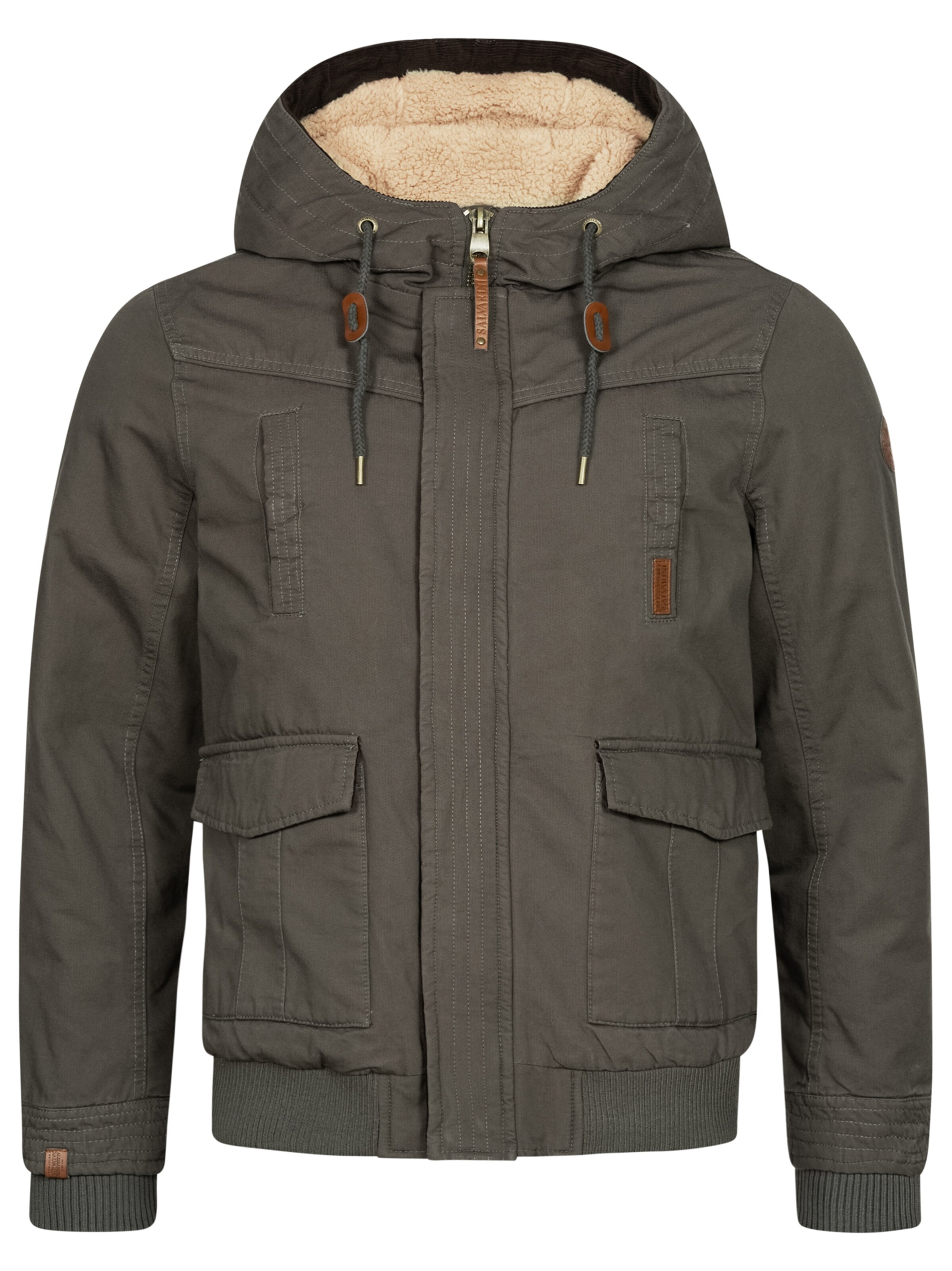 Alessandro Salvarini Winterjacke 'Rigio' in Grau: Vorderseite