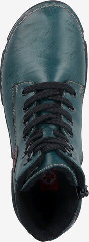 Rieker Lace-Up Ankle Boots '45943' in Blue