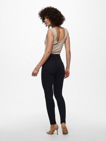 ONLY Skinny Jeans 'ONLWAUW' in Schwarz