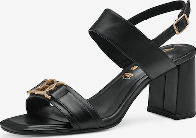 TAMARIS Strap sandal in Gold / Black, Item view