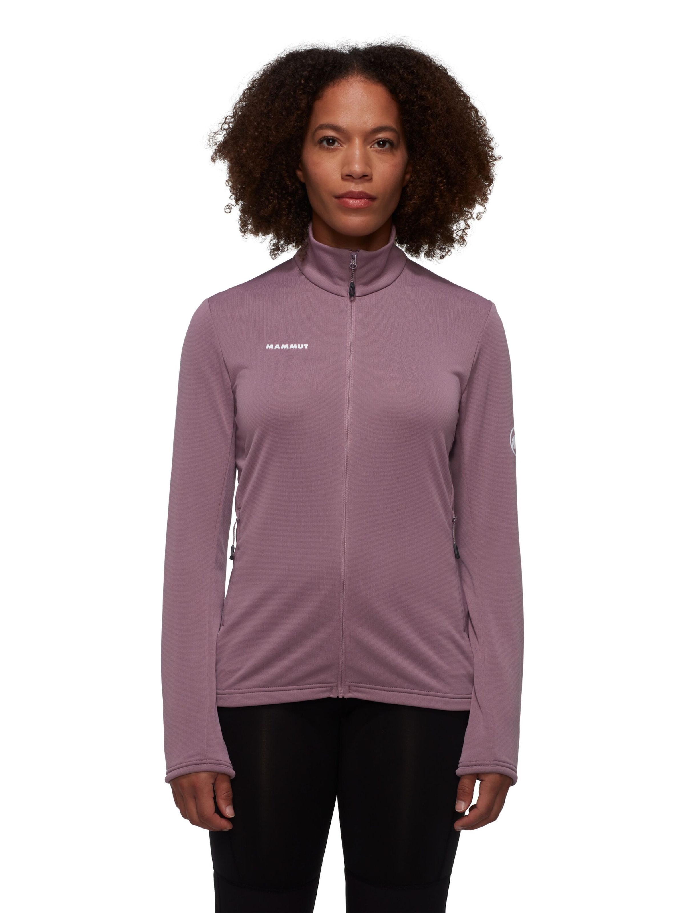 MAMMUT Athletic Fleece Jacket in Purple: front