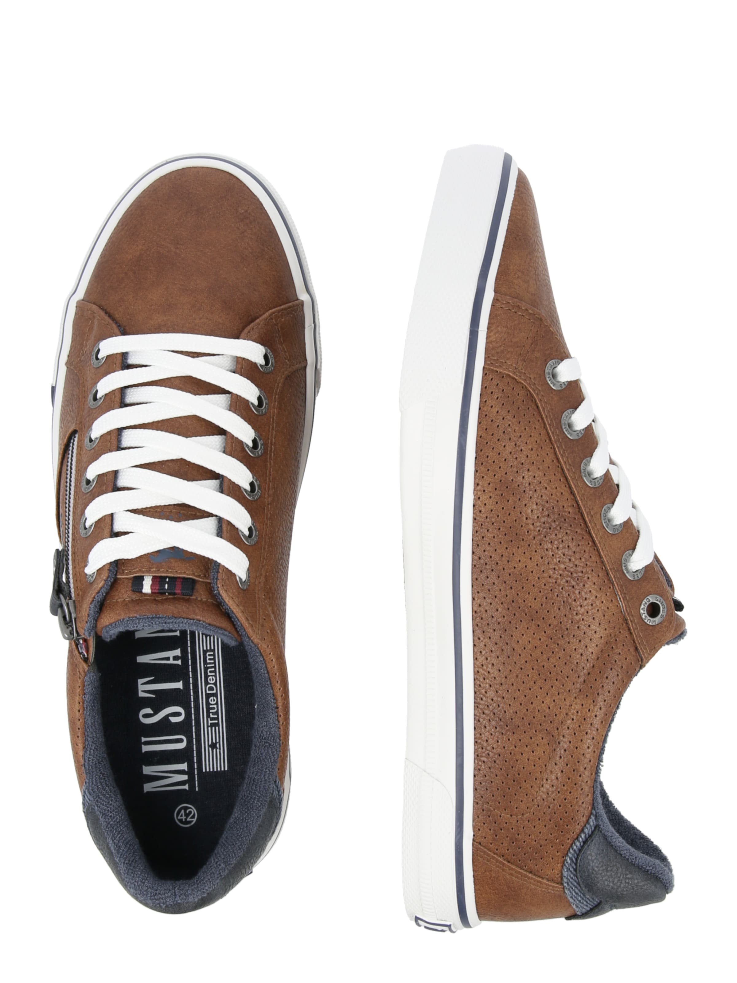 MUSTANG Nízke tenisky - Hnedá