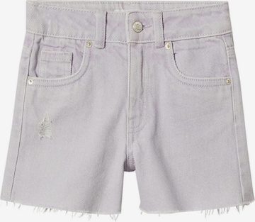 Regular Jean 'ISA' MANGO KIDS en violet : devant