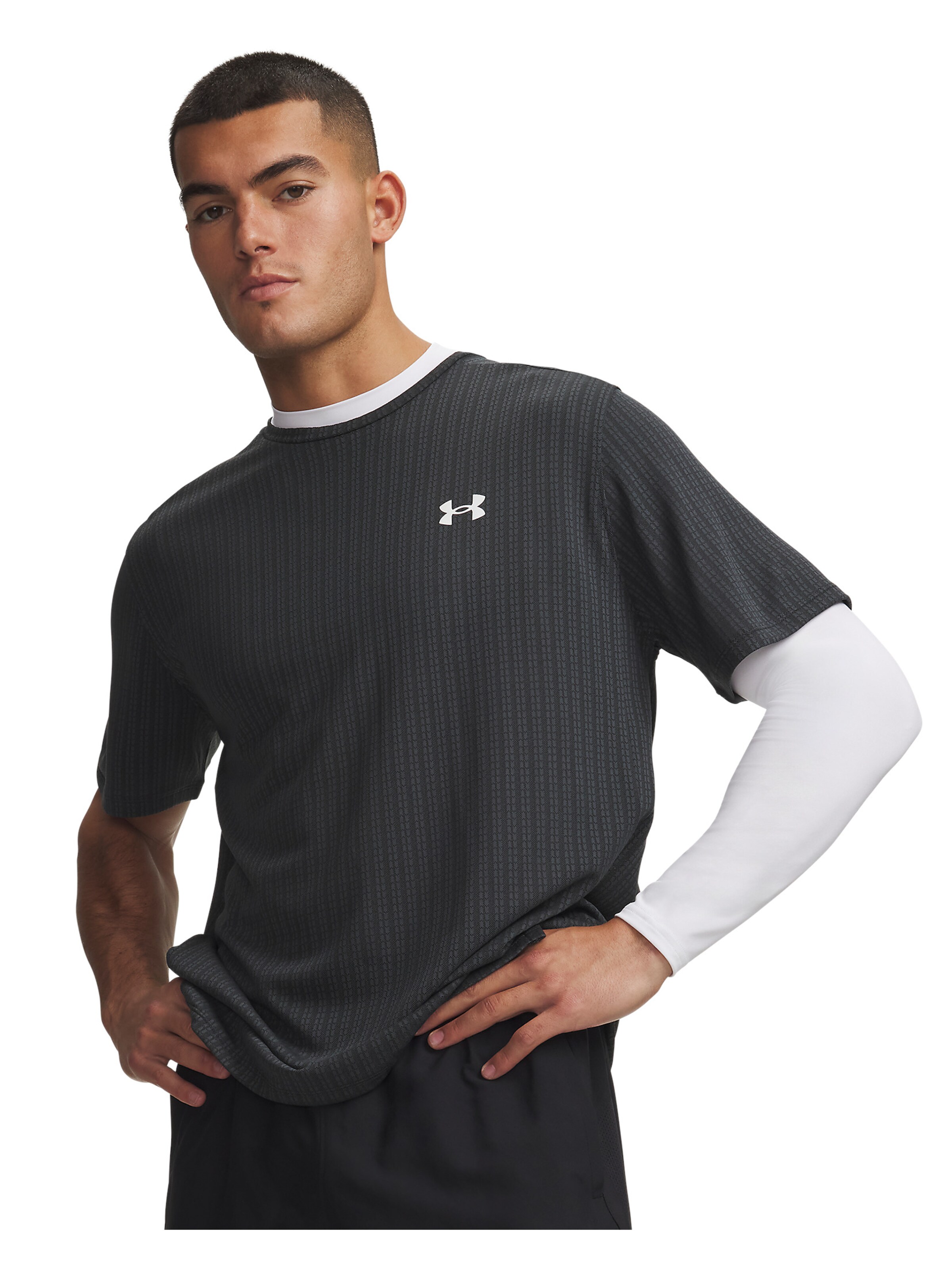 UNDER ARMOUR Functioneel shirt 'Tech Vent' in Zwart
