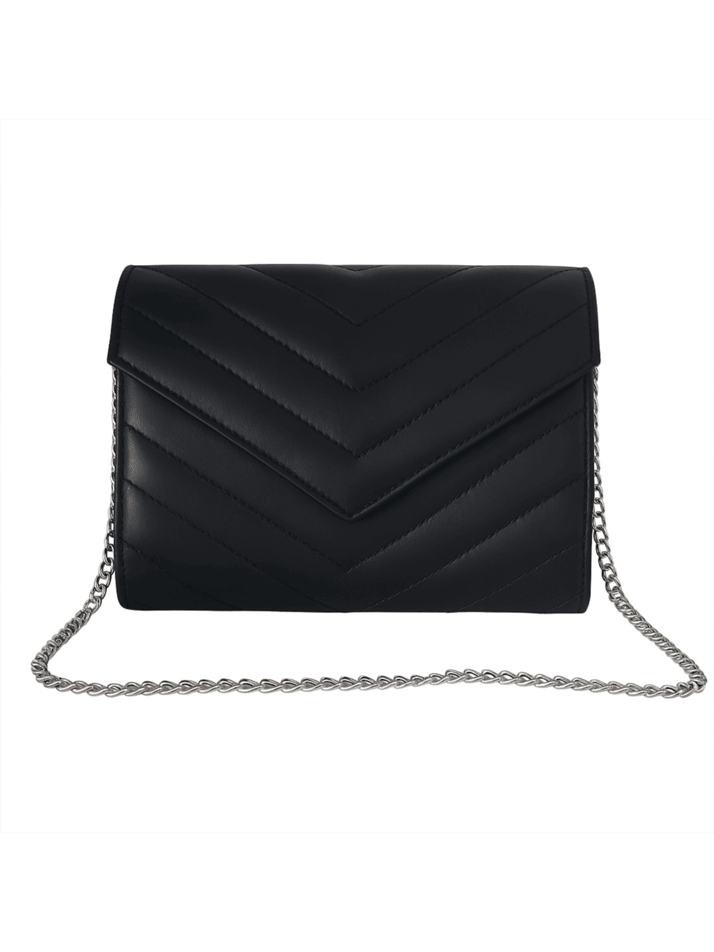 Sellenes Clutch 'Val' in Black: front