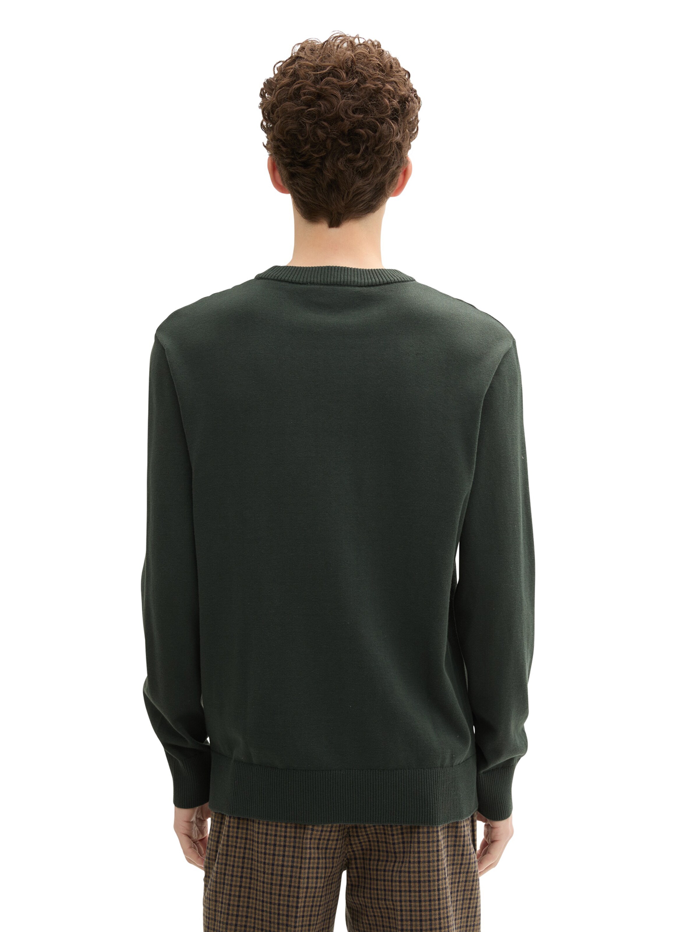 TOM TAILOR DENIM Sweater in Green