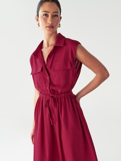 Willa Robe-chemise 'Sez' en rouge, Vue avec produit