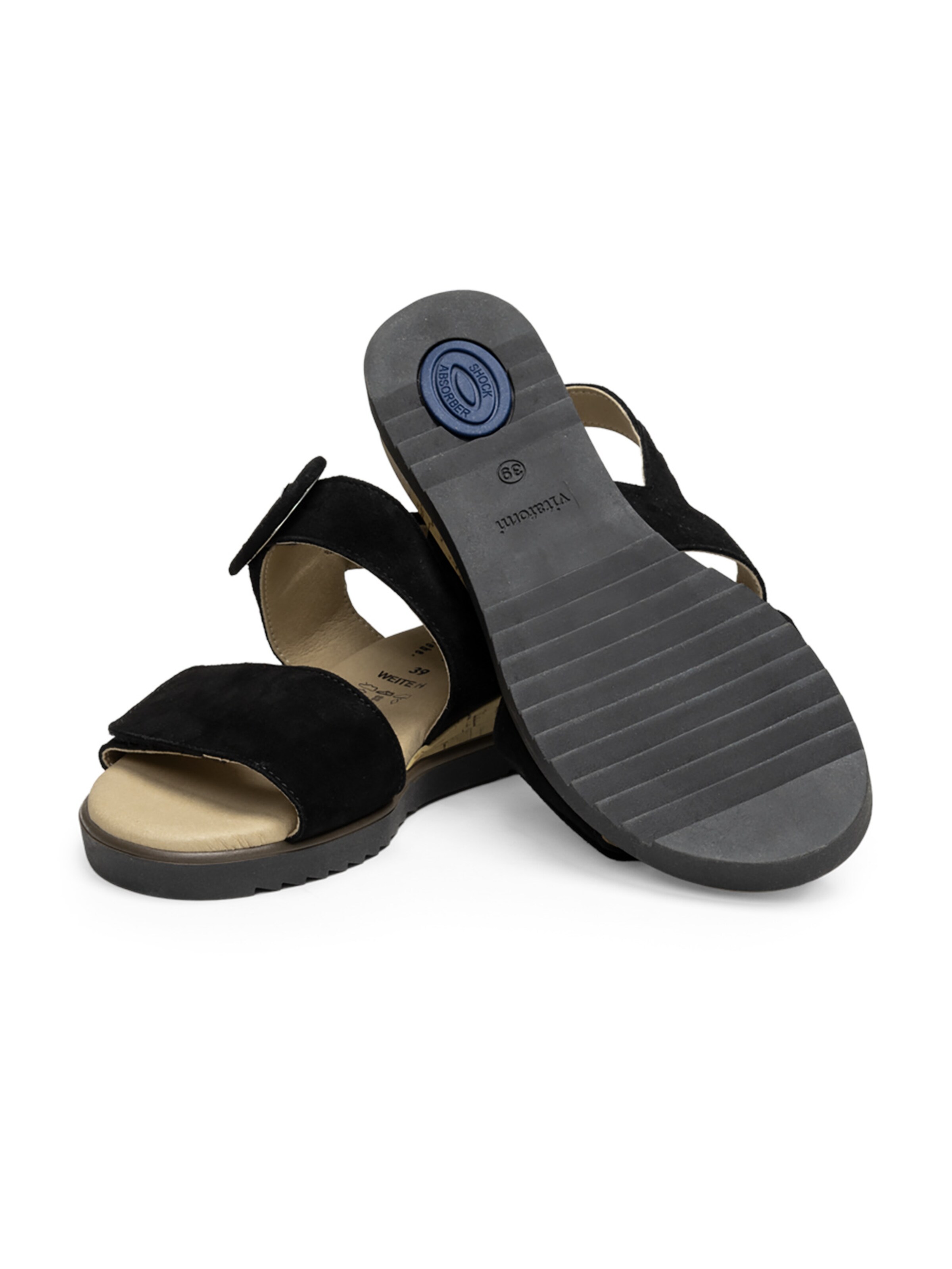 Sandalo con cinturino di VITAFORM in nero