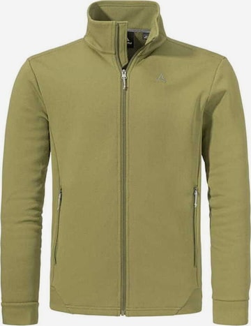 Schöffel Athletic Fleece Jacket 'Uriezzo' in Green: front
