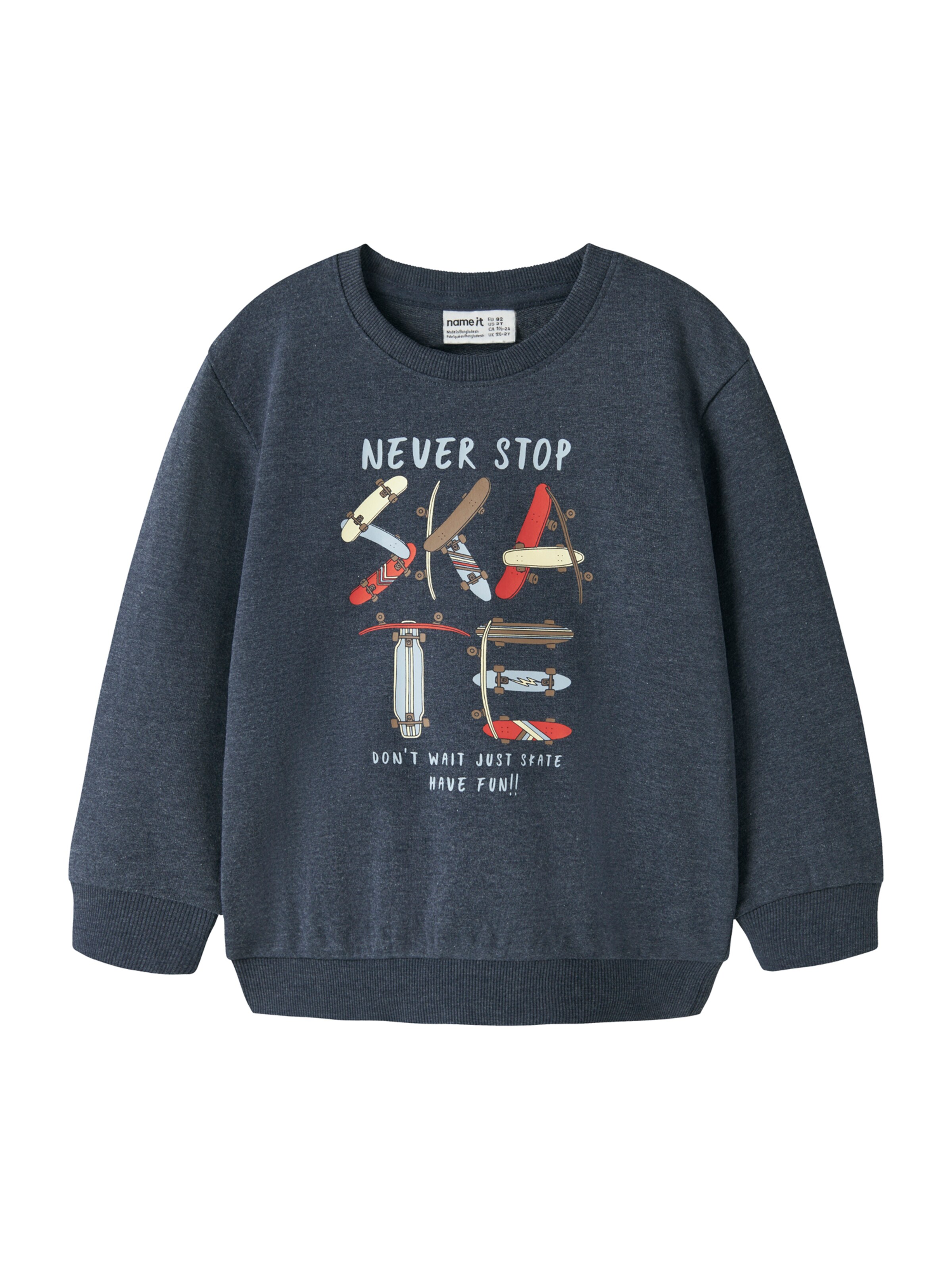 NAME IT Свитшот 'NMMVAlexander' в Светло-бежевый / Синий меланж / Шоколадный / Красный, Обзор товара