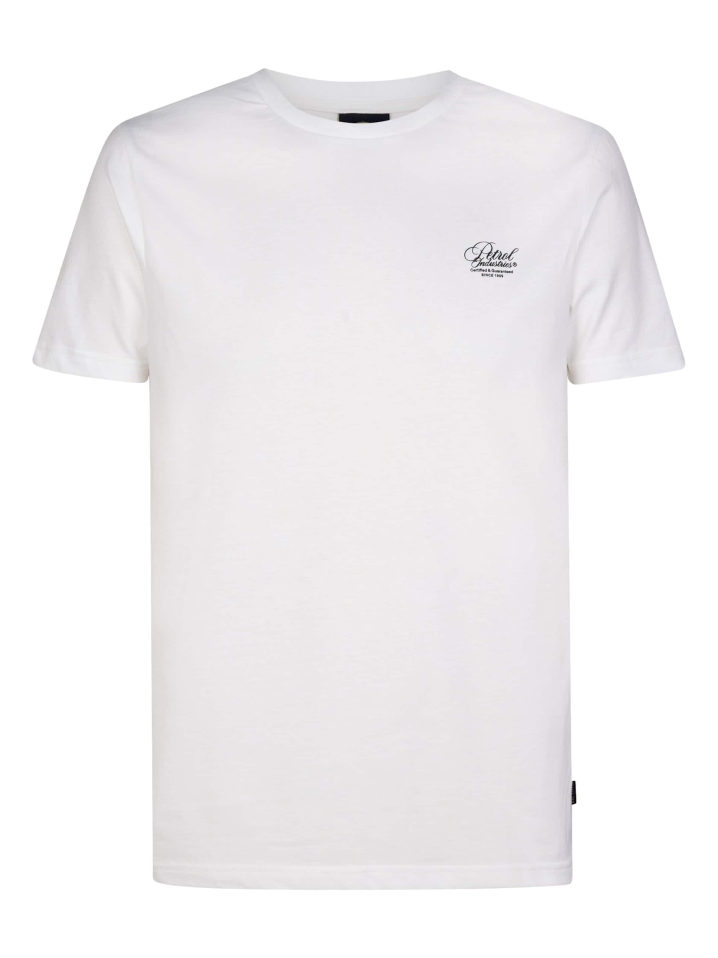 T-Shirt Petrol Industries en blanc : devant