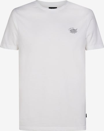 T-Shirt Petrol Industries en blanc : devant
