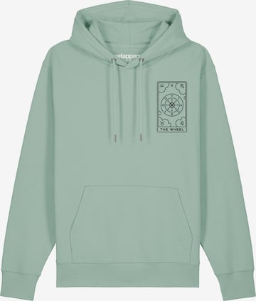 Sweat-shirt ' Tarot The Weel ' Watapparel en vert : devant