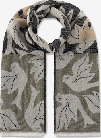 CODELLO Schal „Peace on Earth“ in Schwarz: Vorderseite