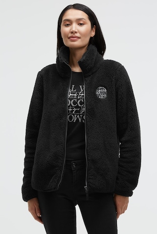Soccx Fleece Jacket in Black: front