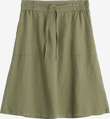 Seasalt Cornwall Skirt 'Pepper Moth' in Green: front