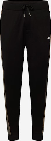 BOSS Orange - Tapered Pantalón en negro: frente