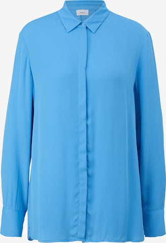 s.Oliver BLACK LABEL Blouse in Blauw: voorkant