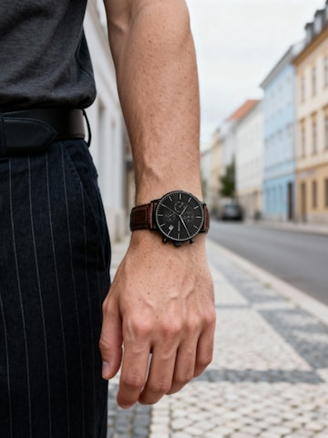 Lucleon Analog watch 'Laurens' in Brown