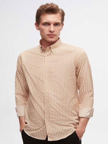 D’S Damat Overhemd in Beige: voorkant