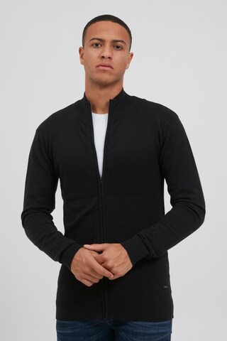 INDICODE JEANS Knit Cardigan 'Ernoldo' in Black: front