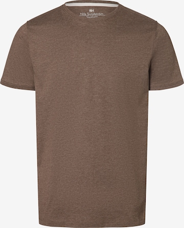 T-Shirt Nils Sundström en marron : devant