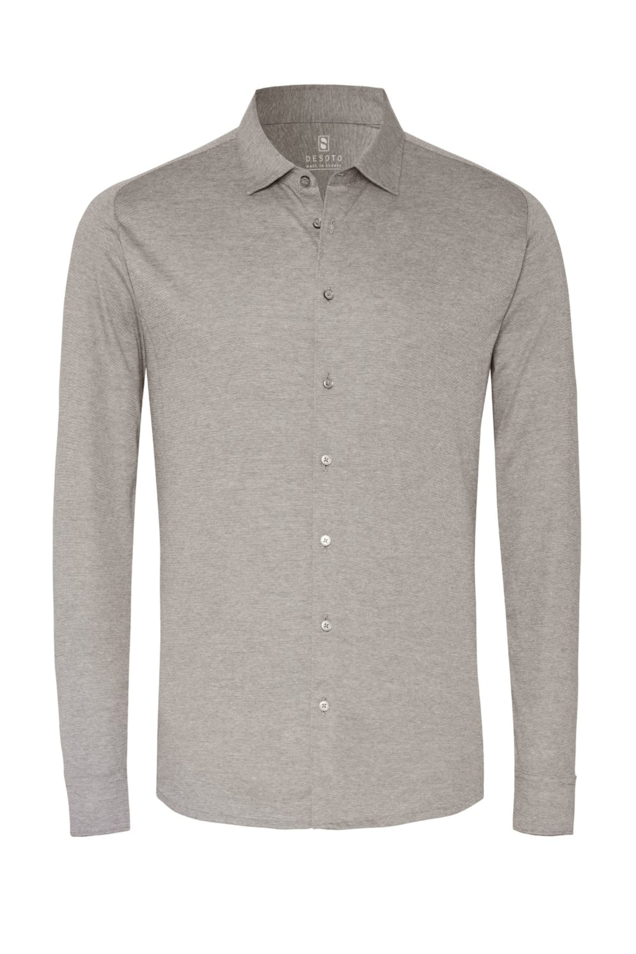 DESOTO Slim fit Zakelijk overhemd in Grijs: voorkant