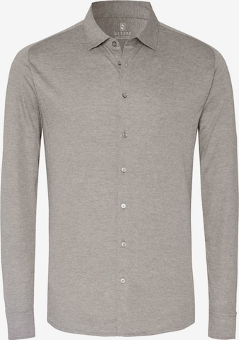 Coupe slim Chemise business DESOTO en gris : devant