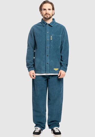 HOMEBOY Regular Fit Hemd 'Time Warp' in Blau