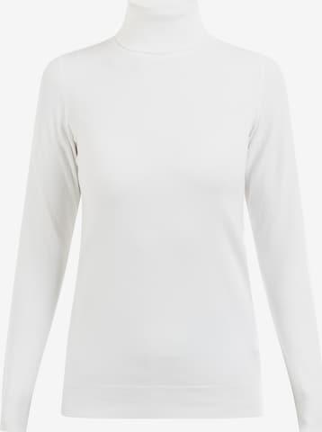 faina Пуловер 'Minya' в бяло: отпред