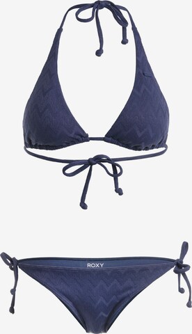ROXY Push-up Bikini in Blue: front
