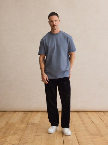 DAN FOX APPAREL T-Shirt 'Arthur' in Blau