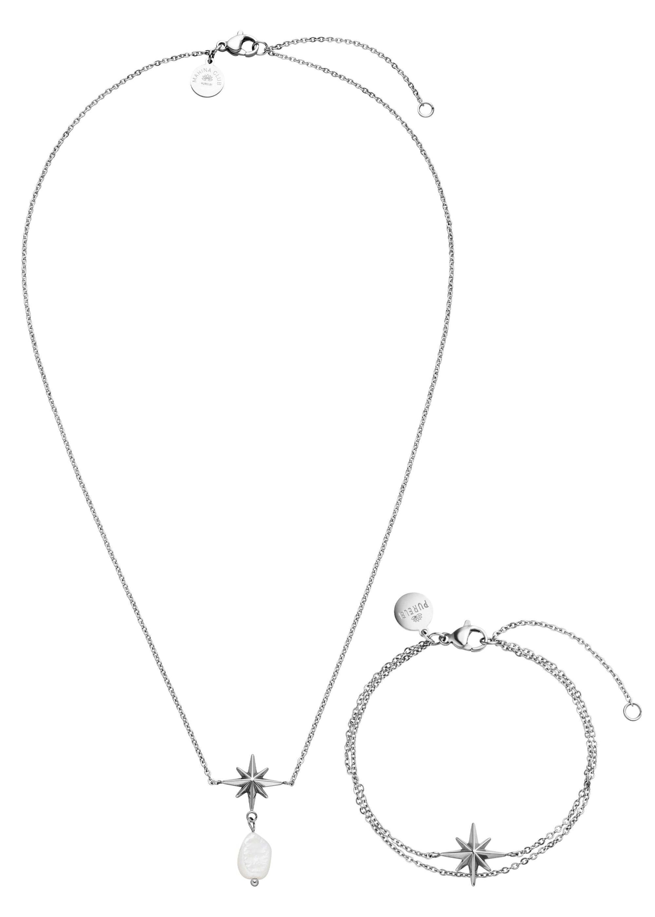 Parure de bijoux 'Windrose' PURELEI en argent : devant