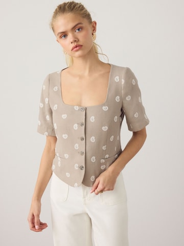 Next Bluse in Beige: Vorderseite