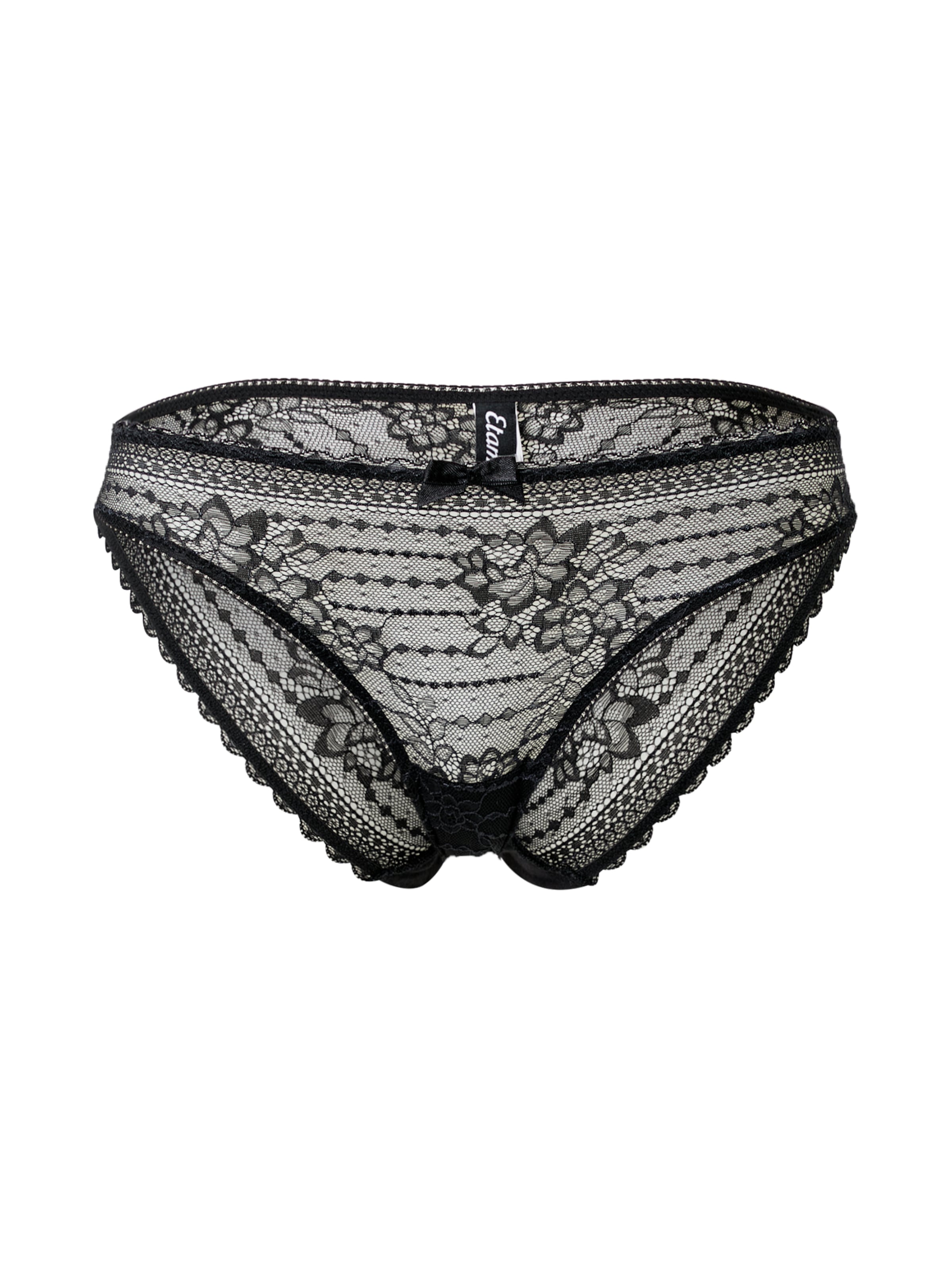 ETAM Slip 'Panama' in Zwart: voorkant