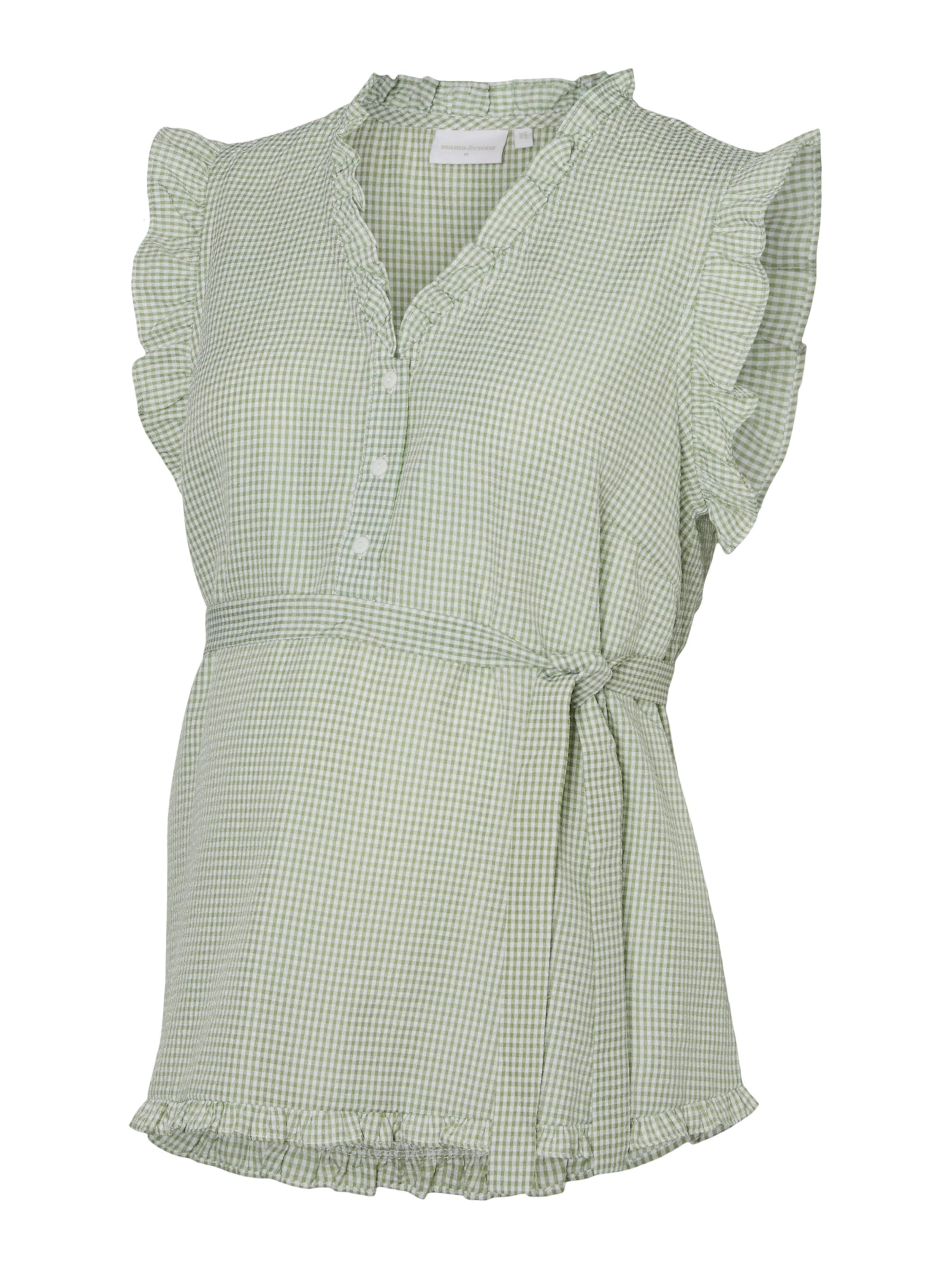 Camicia da donna 'MLEMS LIA' di MAMALICIOUS in verde: frontale