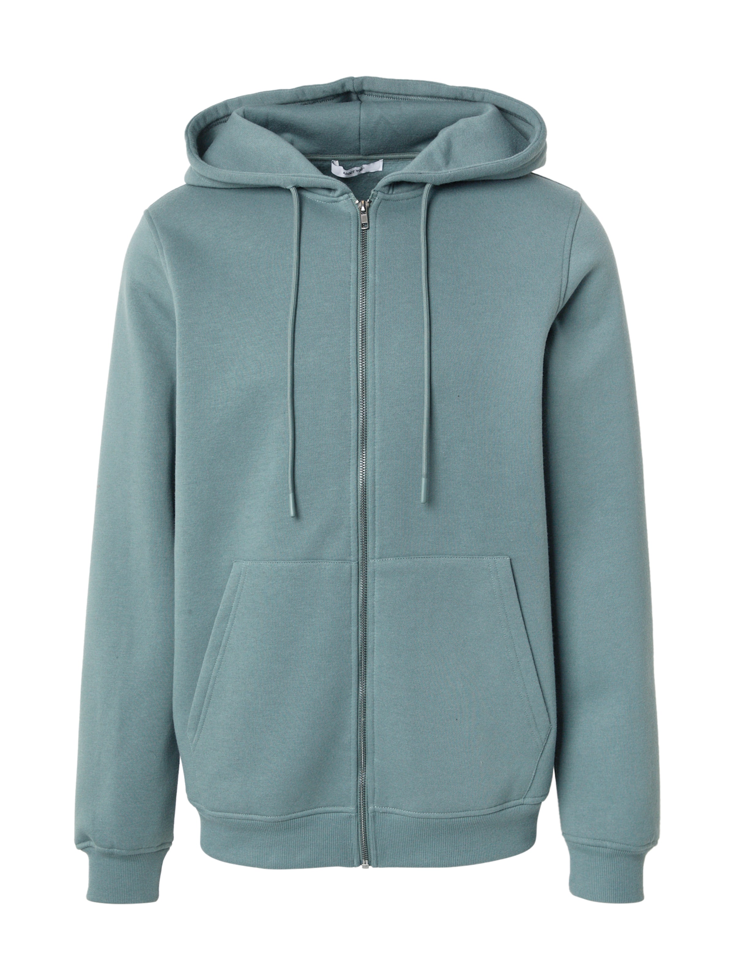 ABOUT YOU Ζακέτα φούτερ 'Gino' σε πράσινο: μπροστά