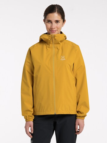 Haglöfs Outdoor Jacket 'Buteo' in Yellow: front