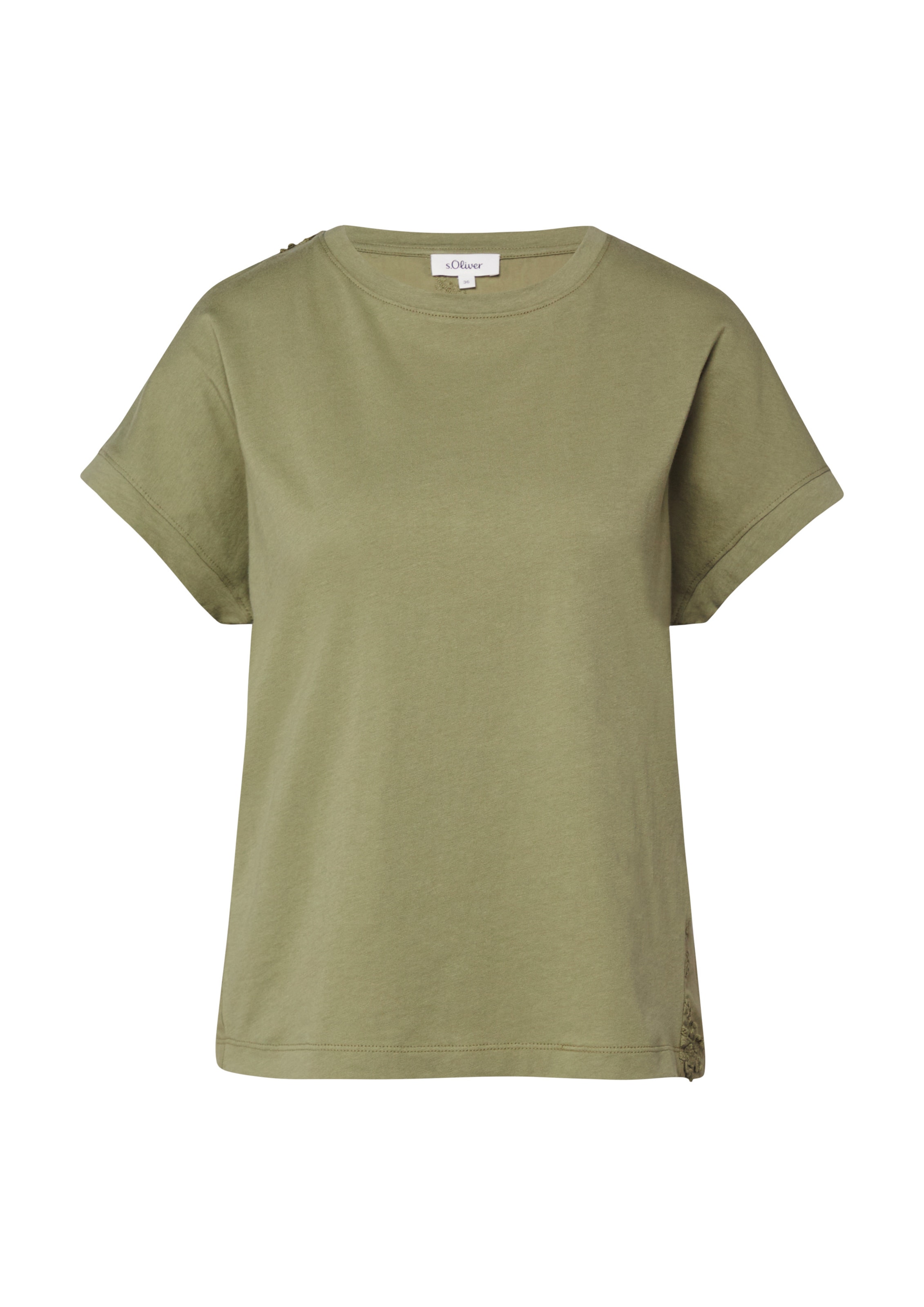 T-shirt s.Oliver en vert : devant